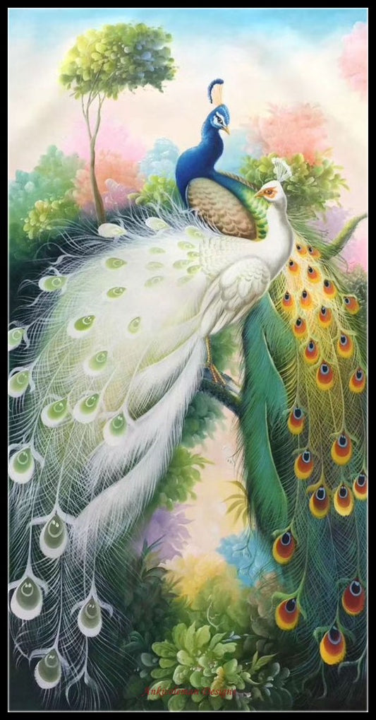 Peacock Collection 20 - Counted Cross Stitch Patterns Embroidery Crafts Needlework DIY Chart DMC Color