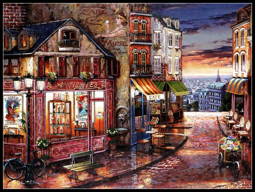 Twilight View 2 - Counted Cross Stitch Patterns Embroidery Crafts Needlework DIY Chart DMC Color