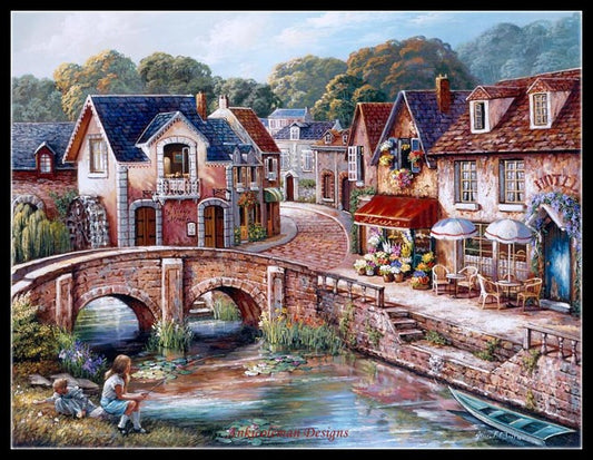Twilight View 4 - Counted Cross Stitch Patterns Embroidery Crafts Needlework DIY Chart DMC Color