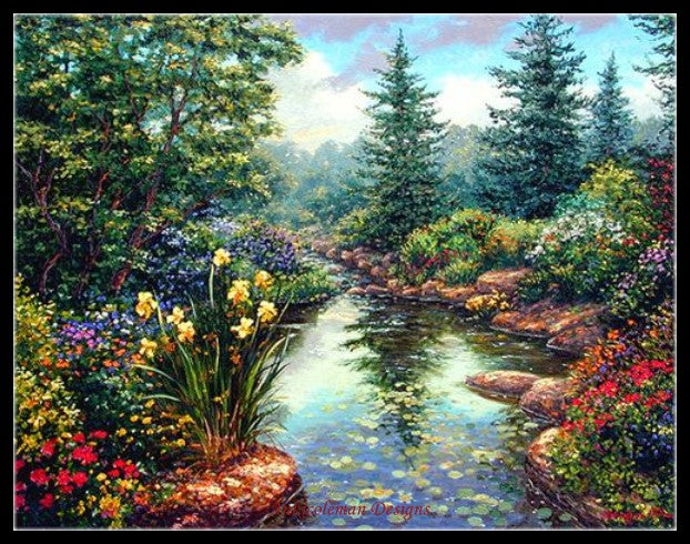 Serenity - Counted Cross Stitch Patterns Embroidery Crafts Needlework DIY Chart DMC Color