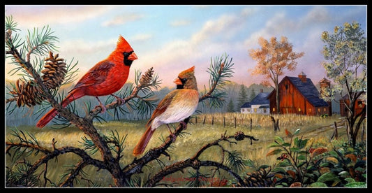 Meadow Retreat - Counted Cross Stitch Patterns Embroidery Crafts Needlework DIY Chart DMC Color