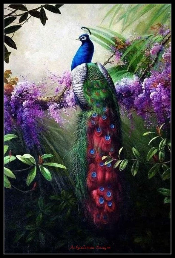 Peacock Collection 11 - Counted Cross Stitch Patterns Embroidery Crafts Needlework DIY Chart DMC Color