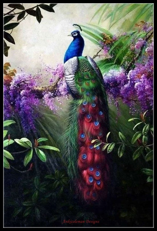 Peacock Collection 11 - Counted Cross Stitch Patterns Embroidery Crafts Needlework DIY Chart DMC Color