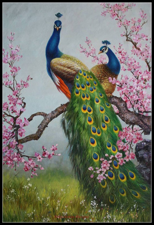 Peacock Collection 4 - Counted Cross Stitch Patterns Embroidery Crafts Needlework DIY Chart DMC Color