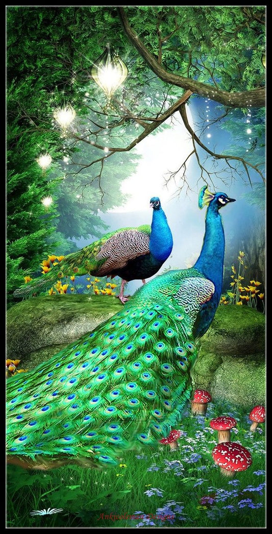 Peacock Collection 24 - Counted Cross Stitch Patterns Embroidery Crafts Needlework DIY Chart DMC Color