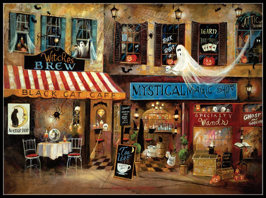 Mystical Magic Shop - Counted Cross Stitch Patterns Embroidery Crafts Needlework DIY Chart DMC Color