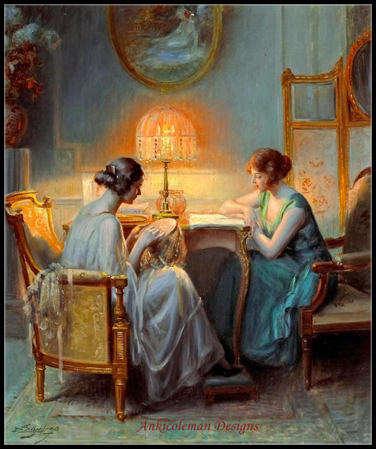 The Boudoir - Counted Cross Stitch Patterns Embroidery Crafts Needlework DIY Chart DMC Color