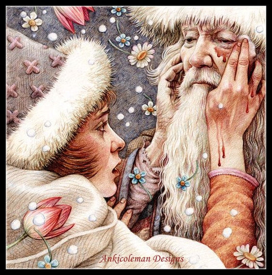 The Night of the White Stag - Counted Cross Stitch Patterns Embroidery Crafts Needlework DIY Chart DMC Color