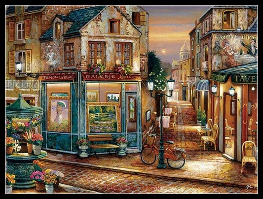 Twilight View 8 - Counted Cross Stitch Patterns Embroidery Crafts Needlework DIY Chart DMC Color
