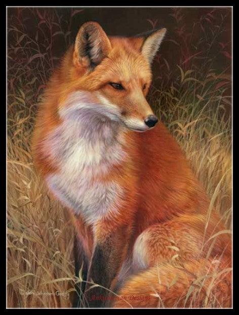 Red Fox 2 - Counted Cross Stitch Patterns Embroidery Crafts Needlework DIY Chart DMC Color