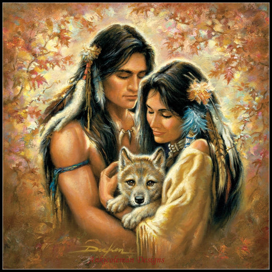 Tender Hearts - Counted Cross Stitch Patterns Embroidery Crafts Needlework DIY Chart DMC Color