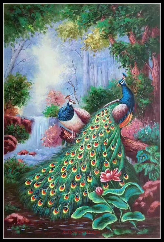Peacock Collection 8 - Counted Cross Stitch Patterns Embroidery Crafts Needlework DIY Chart DMC Color