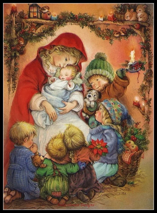 My Childhood Days 2-21 - Counted Cross Stitch Patterns Embroidery Crafts Needlework DIY Chart DMC Color