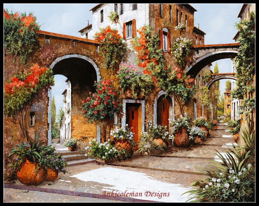 Profumi Di Paese - Counted Cross Stitch Patterns Embroidery Crafts Needlework DIY Chart DMC Color