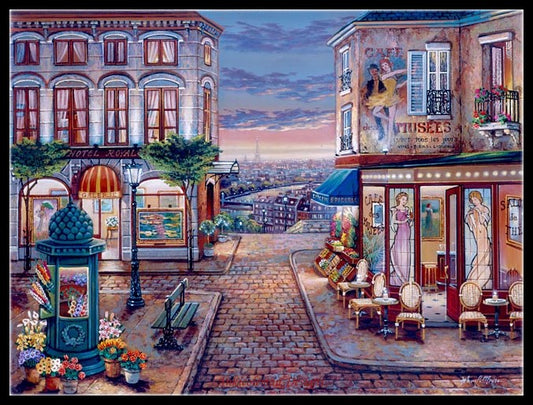 Twilight View 7 - Counted Cross Stitch Patterns Embroidery Crafts Needlework DIY Chart DMC Color