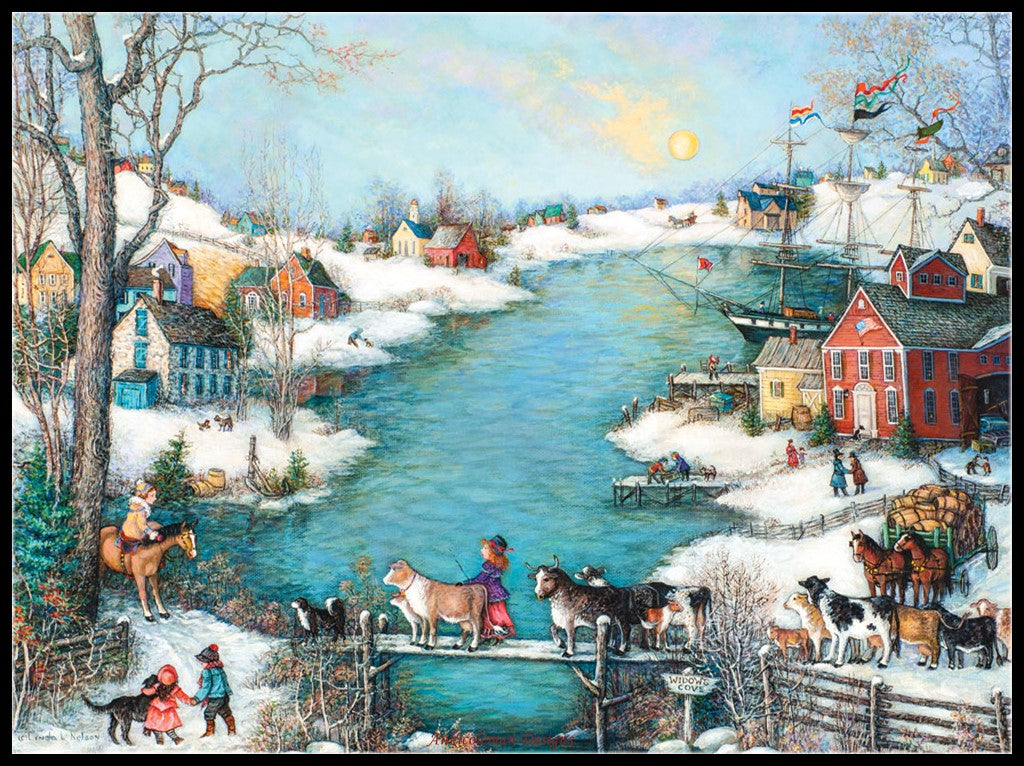 Widow's Cove - Counted Cross Stitch Patterns Embroidery Crafts Needlework DIY Chart DMC Color