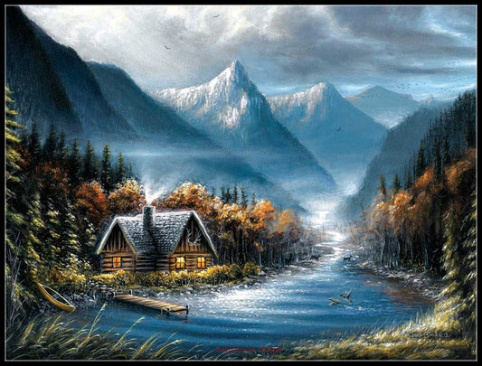 Lost Creek - Counted Cross Stitch Patterns Embroidery Crafts Needlework DIY Chart DMC Color