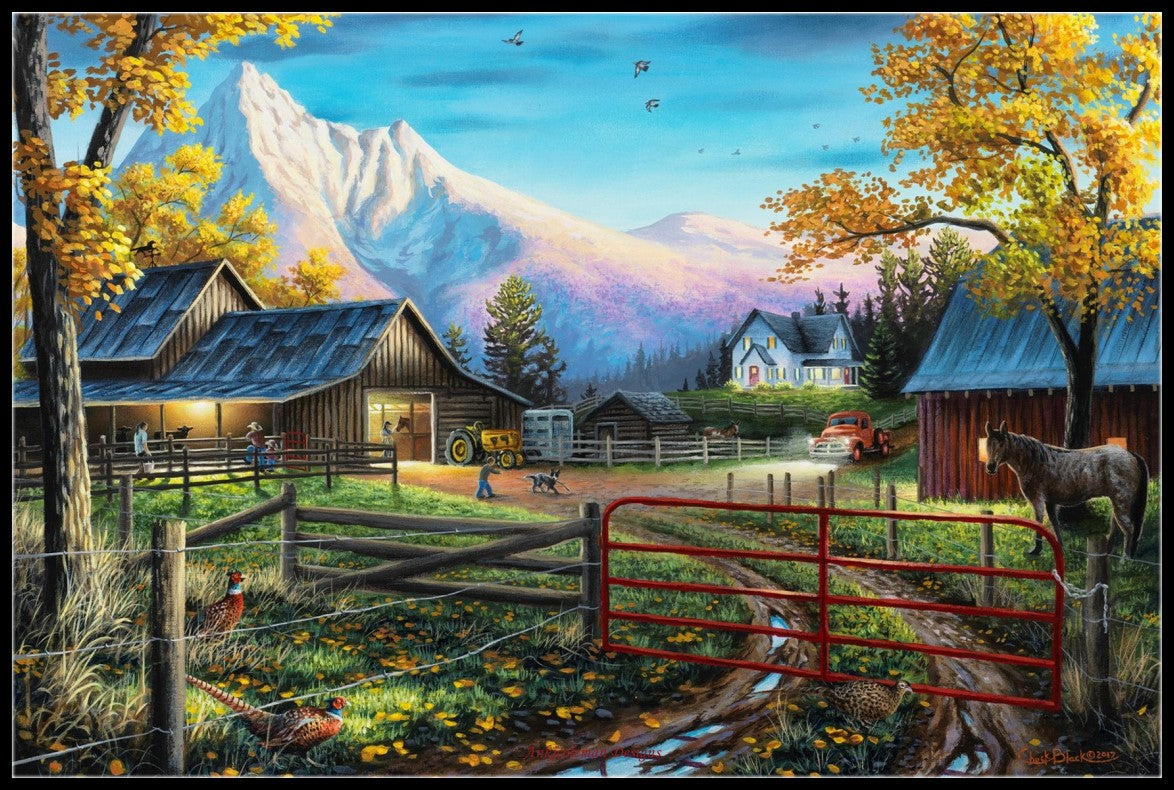 The Western Lifestyle - Counted Cross Stitch Patterns Embroidery Crafts Needlework DIY Chart DMC Color