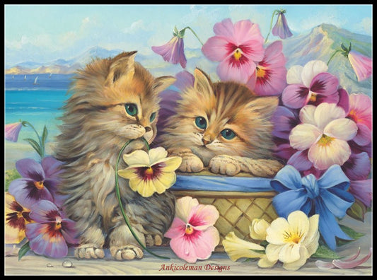 Friends Forever - Counted Cross Stitch Patterns Embroidery Crafts Needlework DIY Chart DMC Color