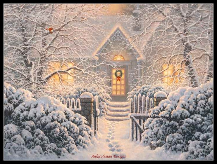 Winter Wonderland - Counted Cross Stitch Patterns Embroidery Crafts Needlework DIY Chart DMC Color