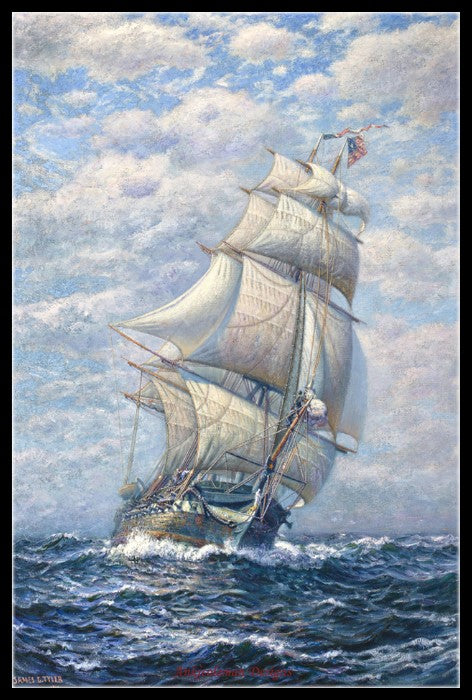 Sailing Ship 2 - Counted Cross Stitch Patterns Embroidery Crafts Needlework DIY Chart DMC Color