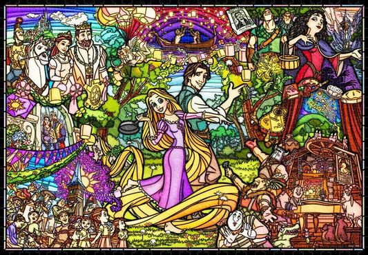 The Story of Rapunzel - Counted Cross Stitch Patterns Embroidery Crafts Needlework DIY Chart DMC Color
