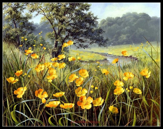 Meadow Flowers 2 - Counted Cross Stitch Patterns Embroidery Crafts Needlework DIY Chart DMC Color