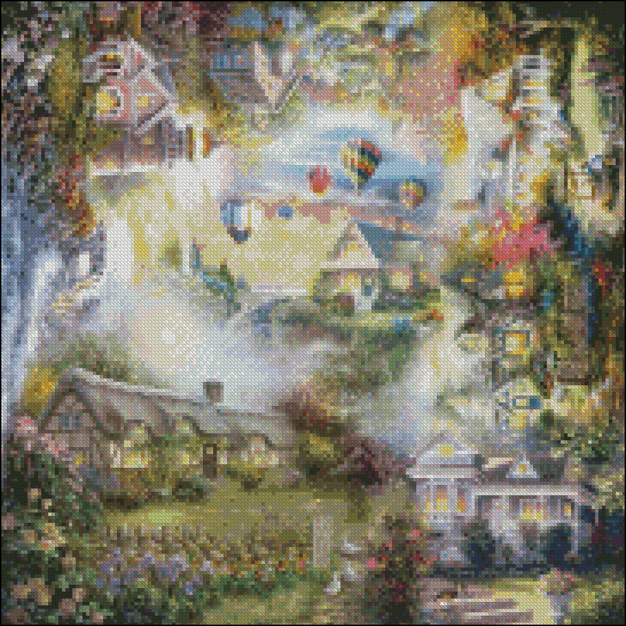Home Collection 2 - Counted Cross Stitch Patterns Embroidery Crafts Needlework DIY Chart DMC Color