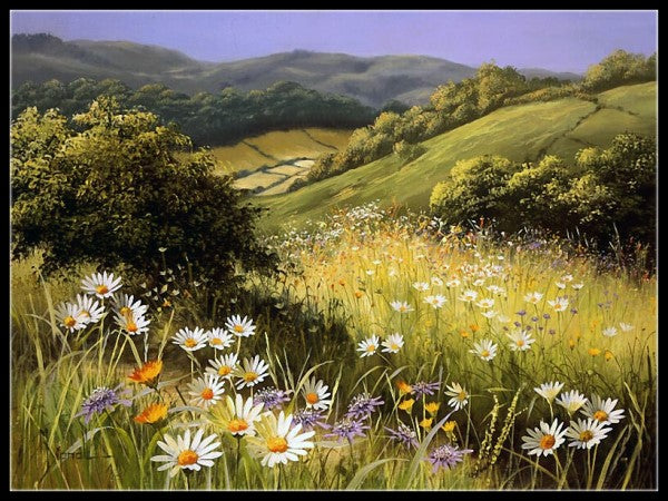 Summer Wildflowers 5 - Counted Cross Stitch Patterns Embroidery Crafts Needlework DIY Chart DMC Color
