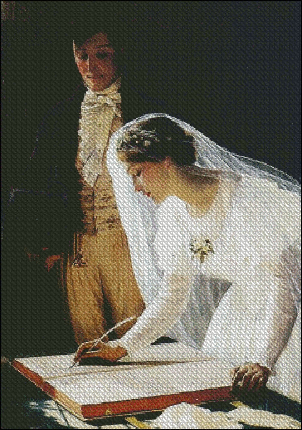 The Wedding Register - Counted Cross Stitch Patterns Embroidery Crafts Needlework DIY Chart DMC Color