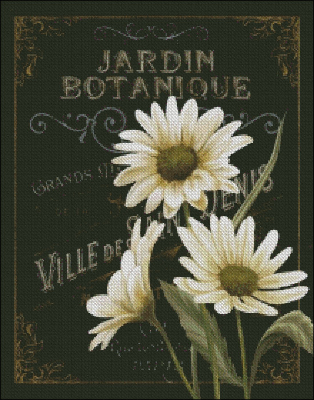 Small Botanical I - Counted Cross Stitch Patterns Embroidery Crafts Needlework DIY Chart DMC Color