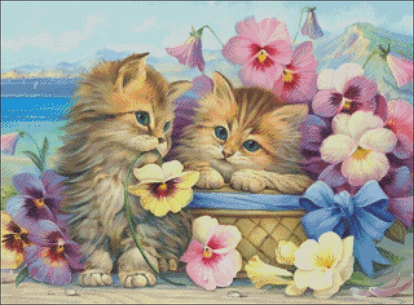 Friends Forever - Counted Cross Stitch Patterns Embroidery Crafts Needlework DIY Chart DMC Color