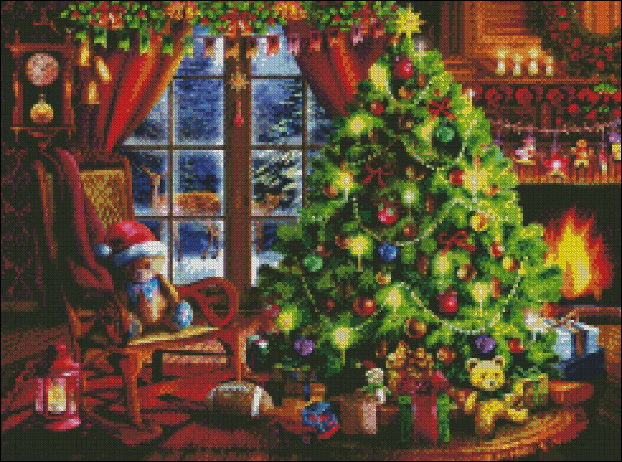 Christmas Memories - Counted Cross Stitch Patterns Embroidery Crafts Needlework DIY Chart DMC Color