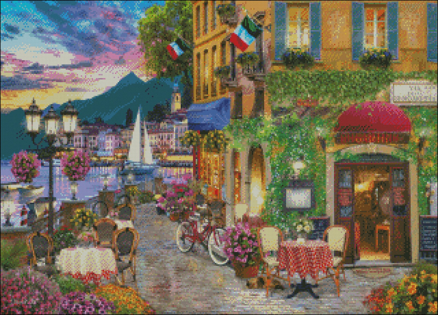 Irresistible Italy - Counted Cross Stitch Patterns Embroidery Crafts Needlework DIY Chart DMC Color