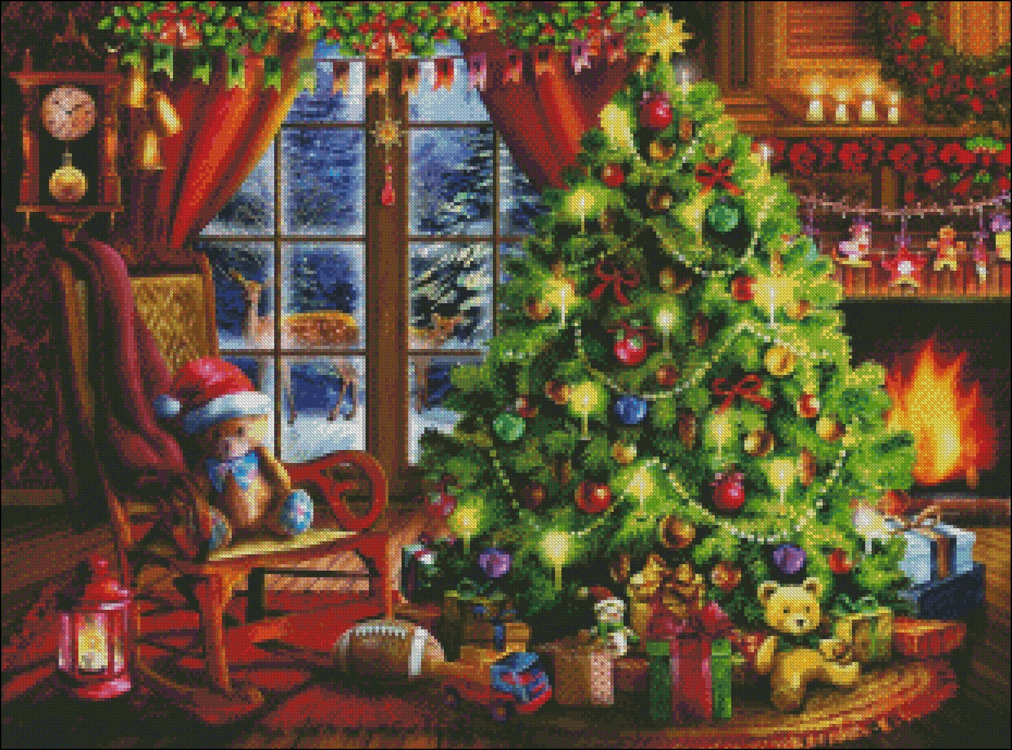 Christmas Memories - Counted Cross Stitch Patterns Embroidery Crafts Needlework DIY Chart DMC Color