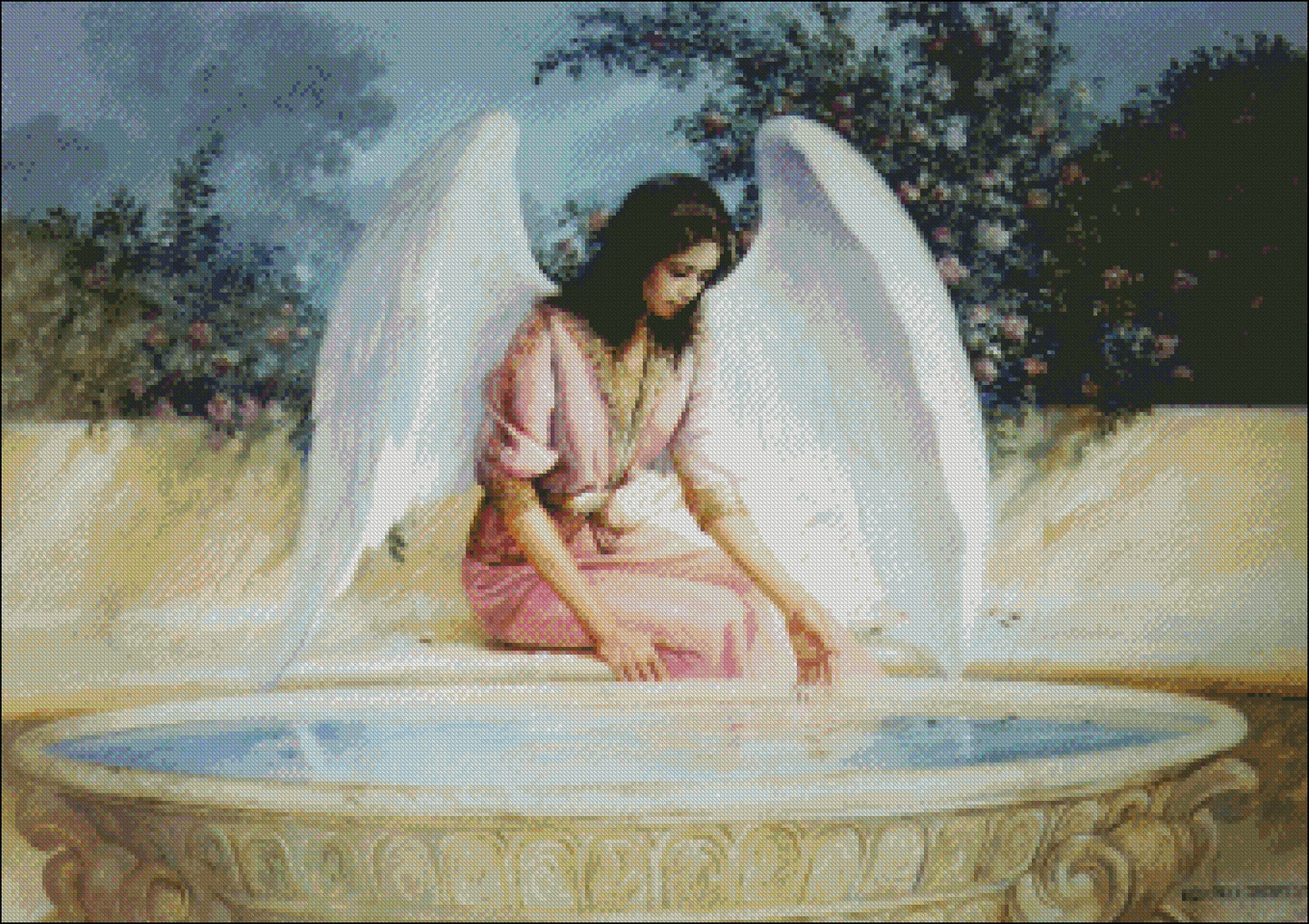 Reflections - Counted Cross Stitch Patterns Embroidery Crafts Needlework DIY Chart DMC Color