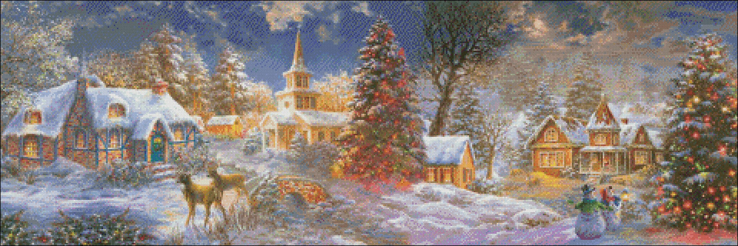 The Stillness of Christmas - Counted Cross Stitch Patterns Embroidery Crafts Needlework DIY Chart DMC Color
