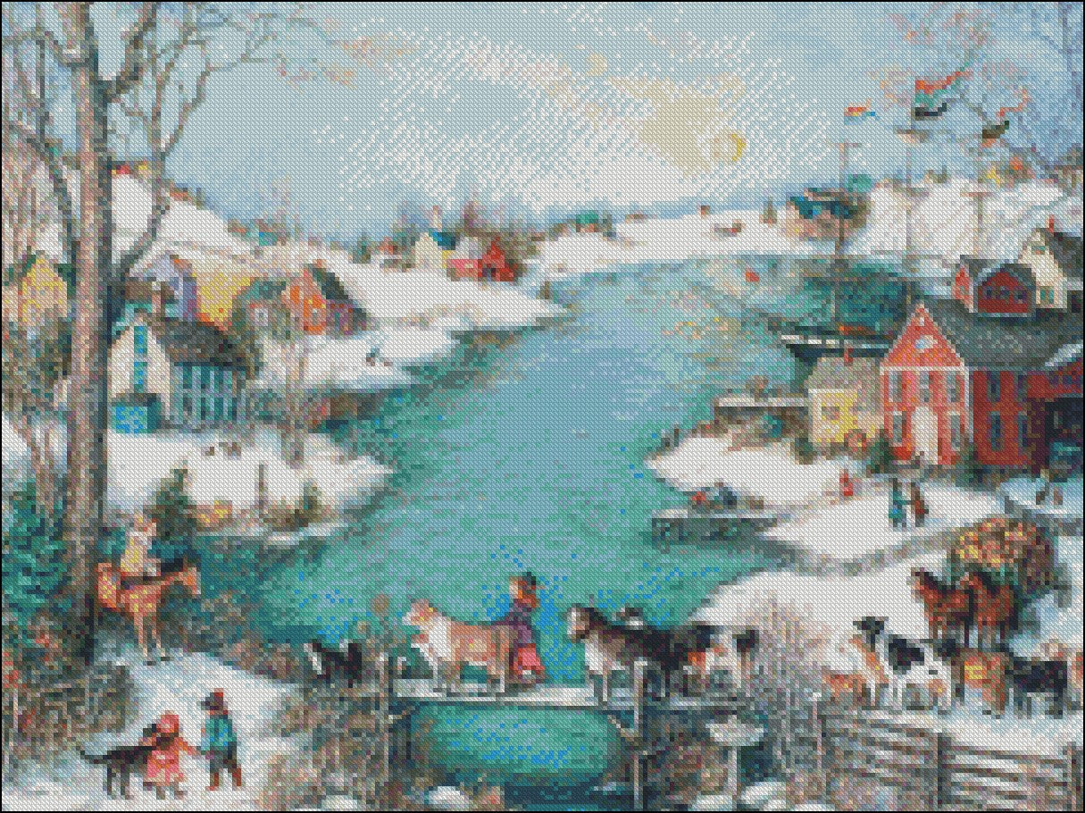 Widow's Cove - Counted Cross Stitch Patterns Embroidery Crafts Needlework DIY Chart DMC Color