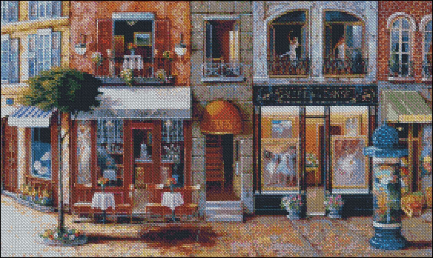 Twilight View 19 - Counted Cross Stitch Patterns Embroidery Crafts Needlework DIY Chart DMC Color
