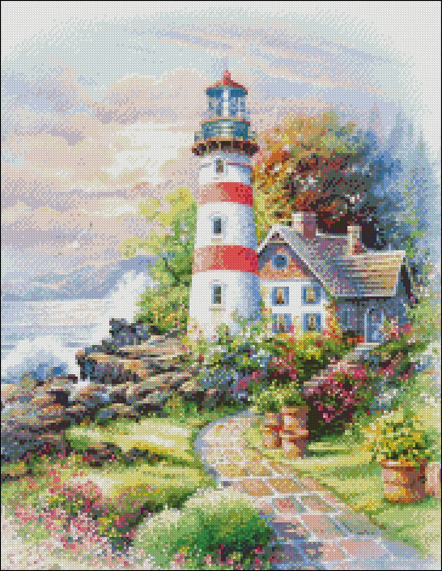 Signal Point - Counted Cross Stitch Patterns Embroidery Crafts Needlework DIY Chart DMC Color