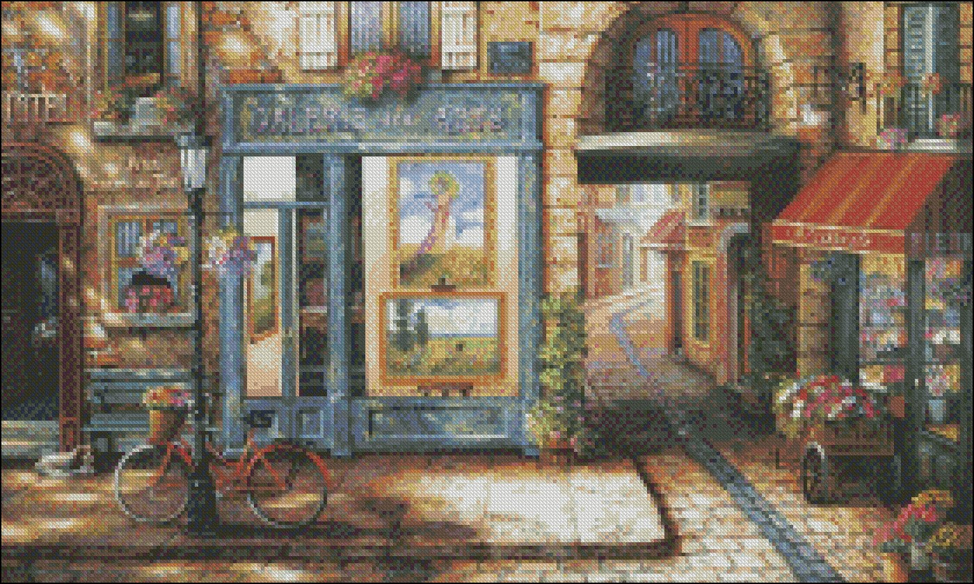 Twilight View 20 - Counted Cross Stitch Patterns Embroidery Crafts Needlework DIY Chart DMC Color