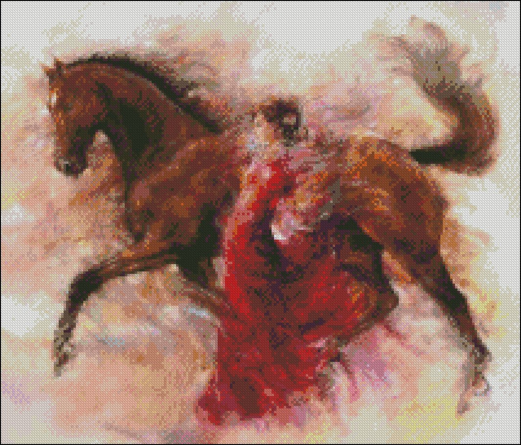 Midnight Star 16 - Counted Cross Stitch Patterns Embroidery Crafts Needlework DIY Chart DMC Color