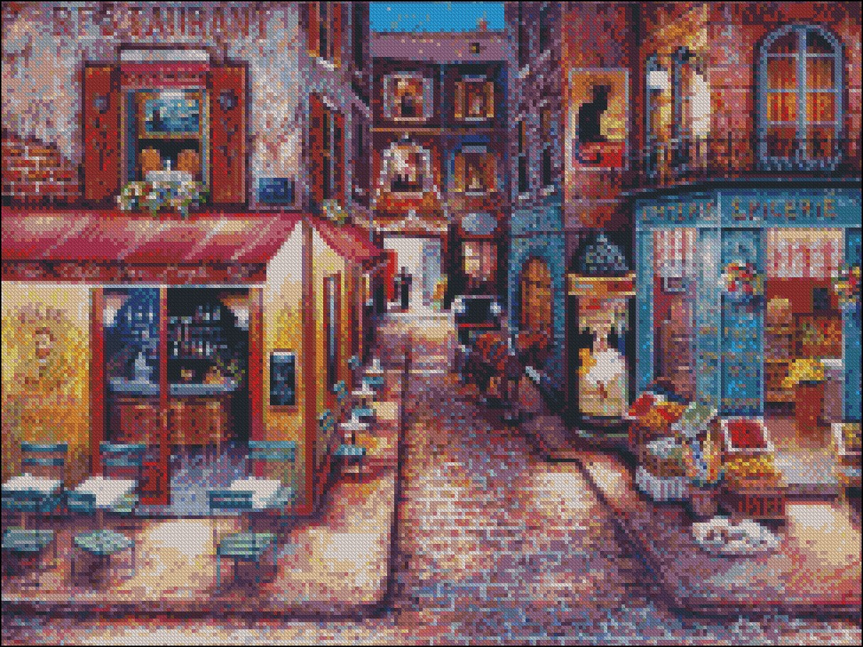 Twilight View 5 - Counted Cross Stitch Patterns Embroidery Crafts Needlework DIY Chart DMC Color