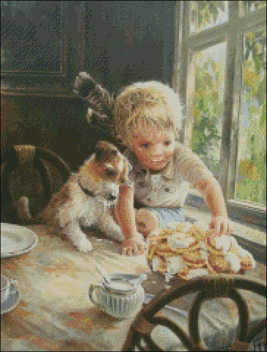 Fun for Kids 9 - Counted Cross Stitch Patterns Embroidery Crafts Needlework DIY Chart DMC Color