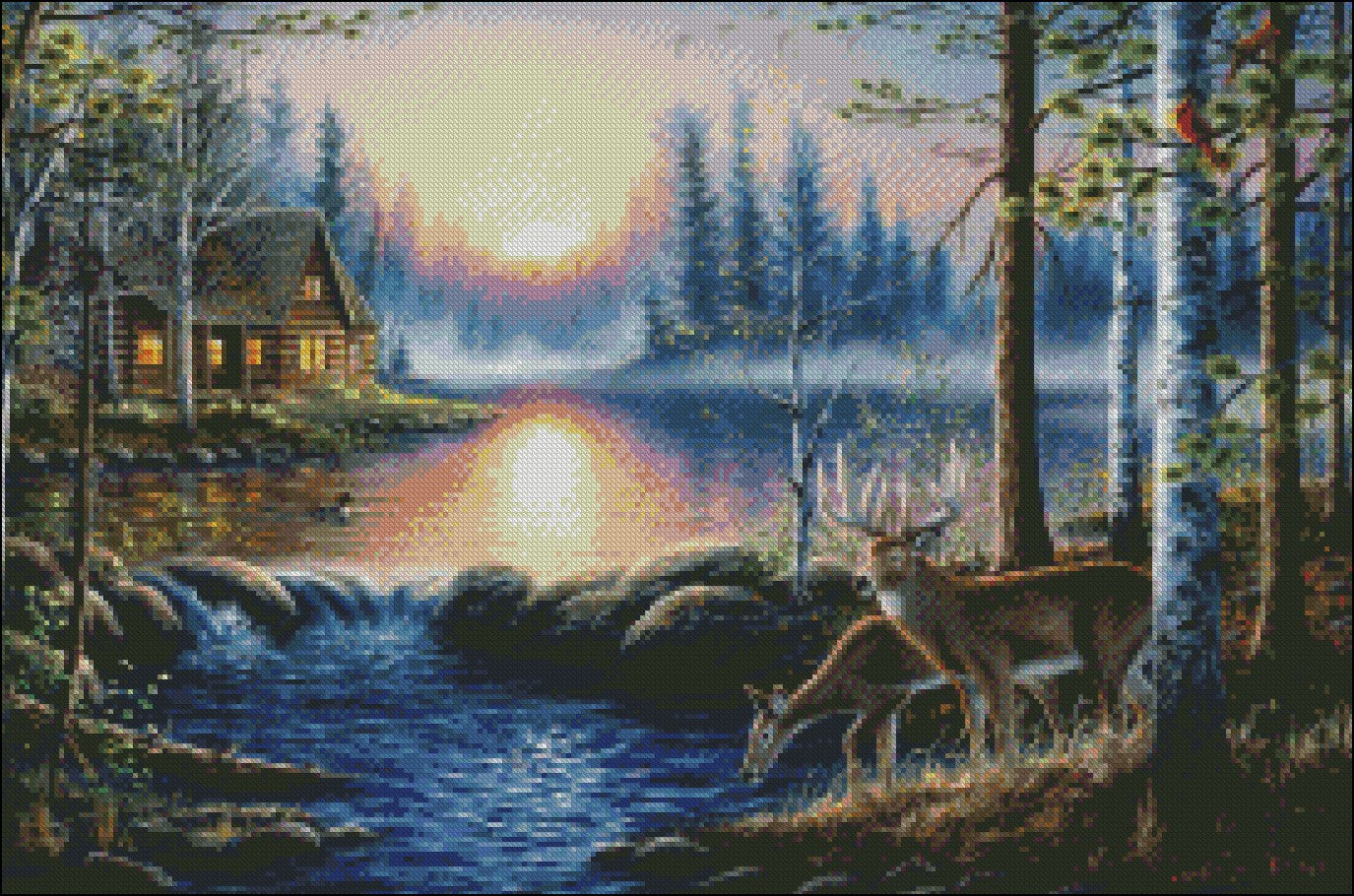 Wildlife Paradise Collection 12 - Counted Cross Stitch Patterns Embroidery Crafts Needlework DIY Chart DMC Color