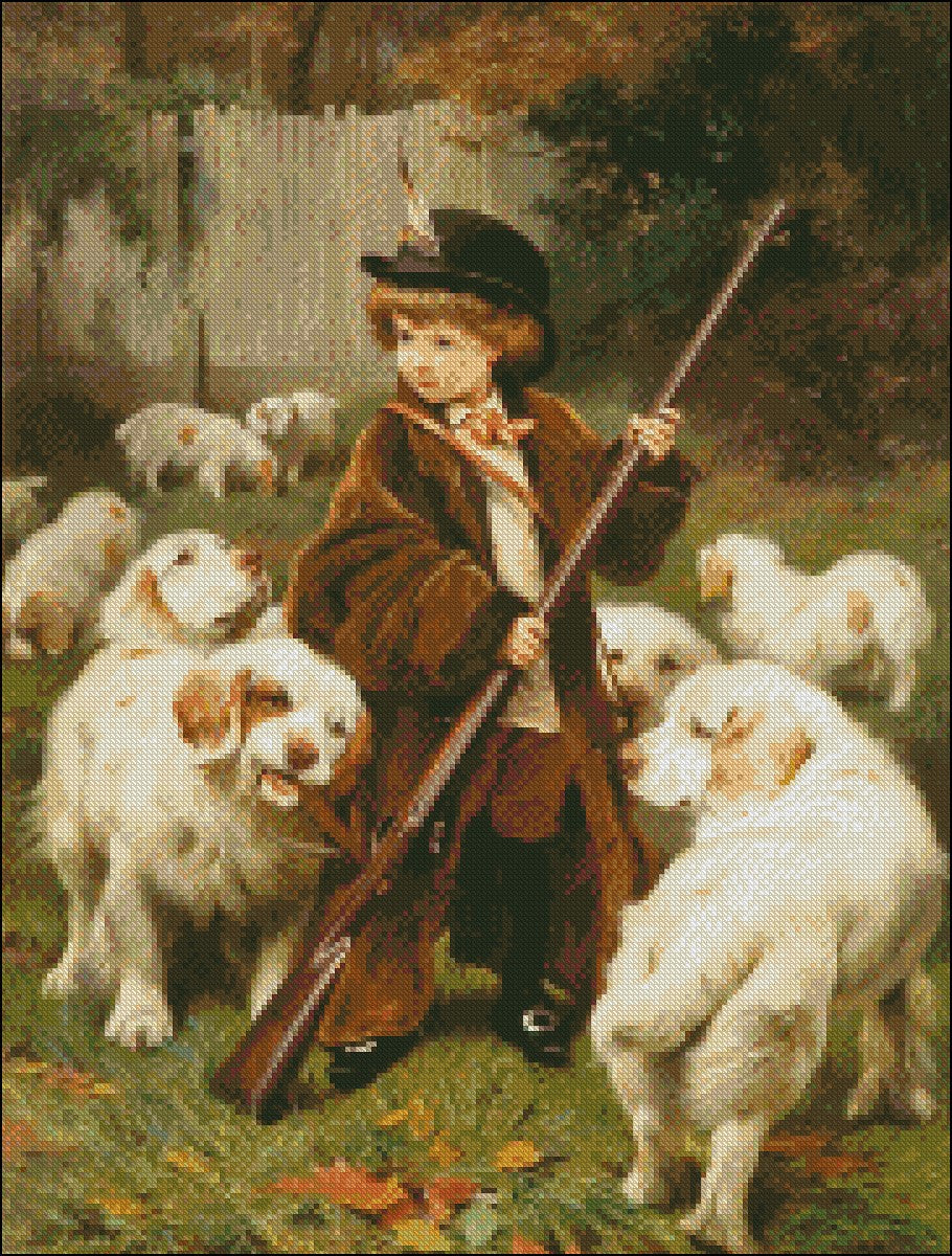 The New Keeper - Counted Cross Stitch Patterns Embroidery Crafts Needlework DIY Chart DMC Color