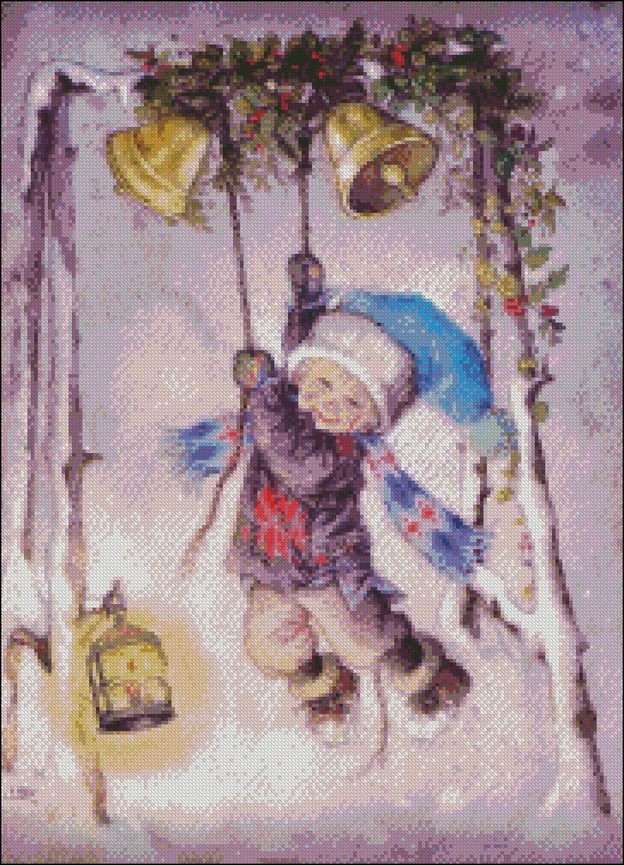 My Childhood Days 2-12 - Counted Cross Stitch Patterns Embroidery Crafts Needlework DIY Chart DMC Color