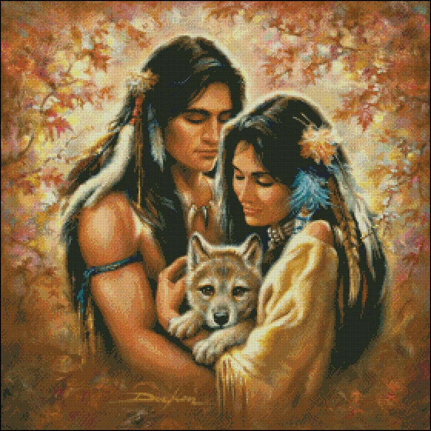 Tender Hearts - Counted Cross Stitch Patterns Embroidery Crafts Needlework DIY Chart DMC Color