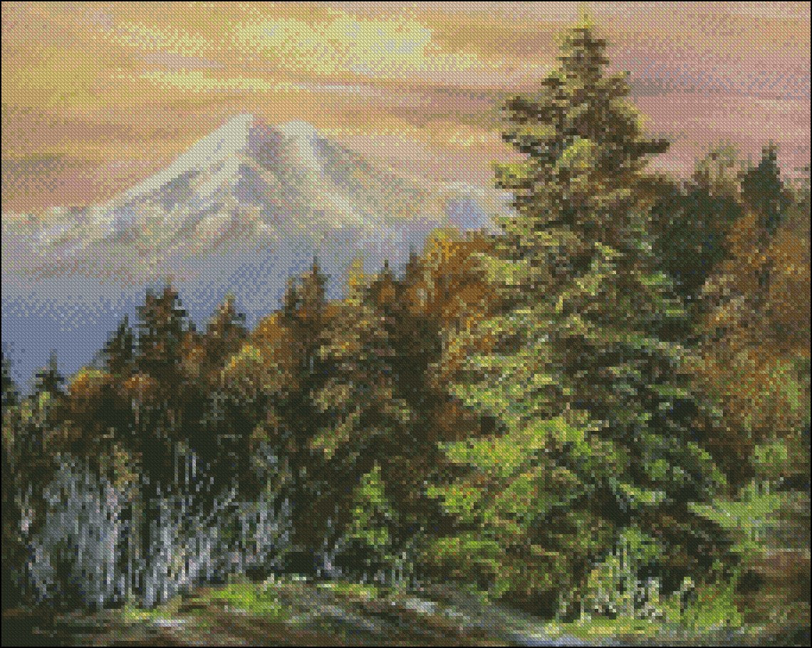 Russia Seasons Scenery 3 - Counted Cross Stitch Patterns Embroidery Crafts Needlework DIY Chart DMC Color