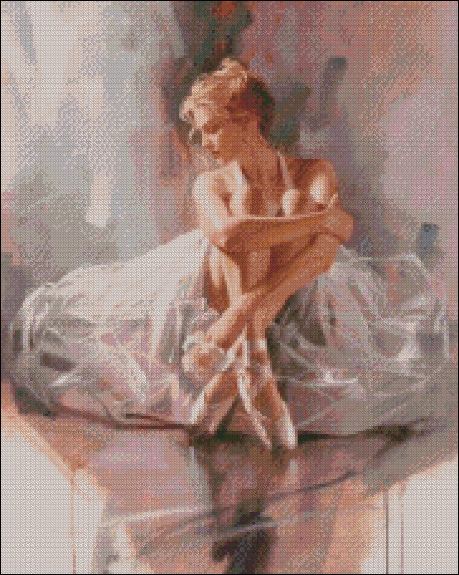 Ballerina and Dancer 16 - Counted Cross Stitch Patterns Embroidery Crafts Needlework DIY Chart DMC Color